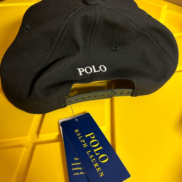 POLO RALPH LAUREN Cap Hat BLACK New - Picture 2 of 4